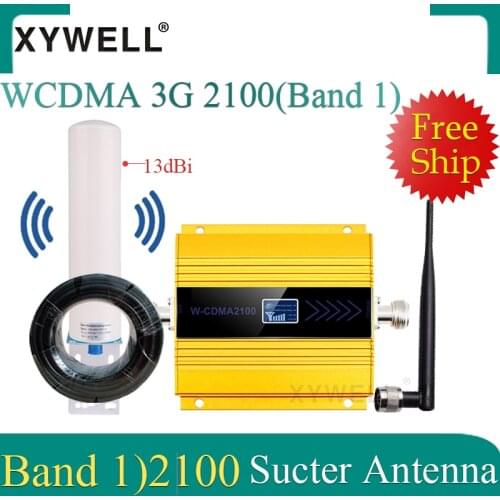 GSM repeater gsm 2100MHz 3g Mobile Signal Booster 3G 2100MHz UMTS Signal Repeater Cell Phone WCDMA Amplifier with 4g Antenna