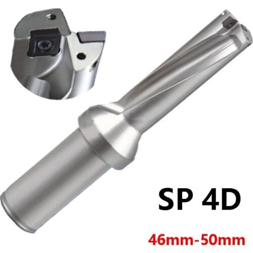 High Quality SP 4D U Drill 46mm-50mm Indexable Drill Bit Shallow Hole CNC use Carbide Inserts SPMG Fast Drills Bit