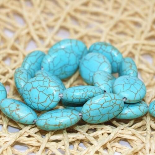 High quality green beads calaite turquoises stone 13*18mm oval shape loose beads for jewelry making 15inch B277