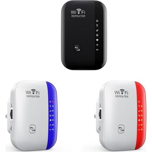 1Pc Wireless Wifi Repeater Range Network Extender Router Amplifier 300Mbps Signal Booster Antenna WiFi Point Black Signal A P1P3