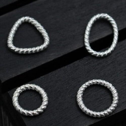 100% 925 Silver Spacers DIY Jewelry Beads Sterling Silver Jewelry Spacers DIY Bracelet Spacers
