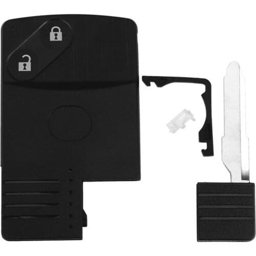 2 Button Smart Card Remote Key Shell Case for Mazda 5 6 CX-7 CX-9 RX8 Miata