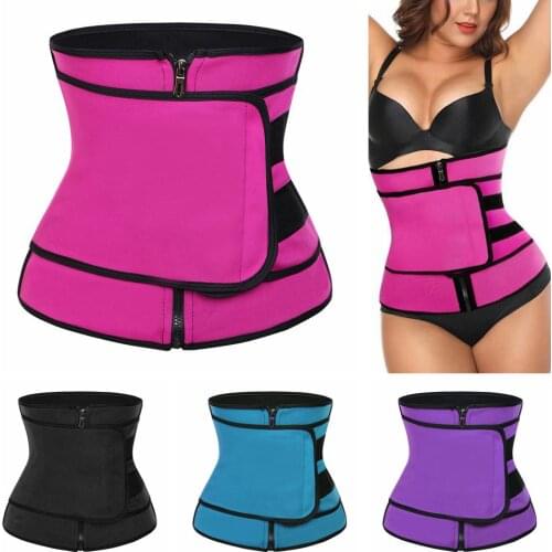 3XL Adjustable Cummerbund Slimming Belt Body Shaper Corset Waist Trainer Slim Underwear Waist Cincher Modeling Strap Zipper Hot