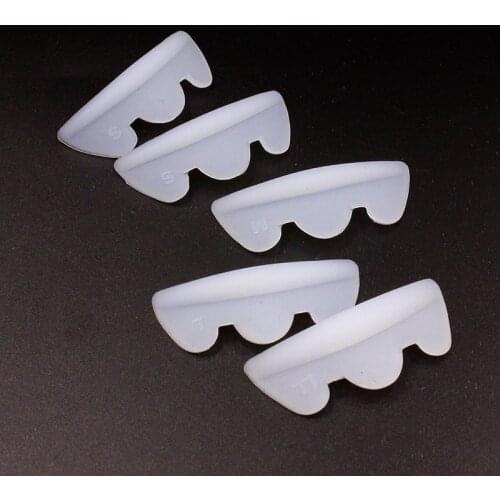 5pairs Crown Silicone Eyelash Perm Pad Recycling Lashes Rods Shield lifting Eyelash Curler Makeup Accessories Applicator Tools