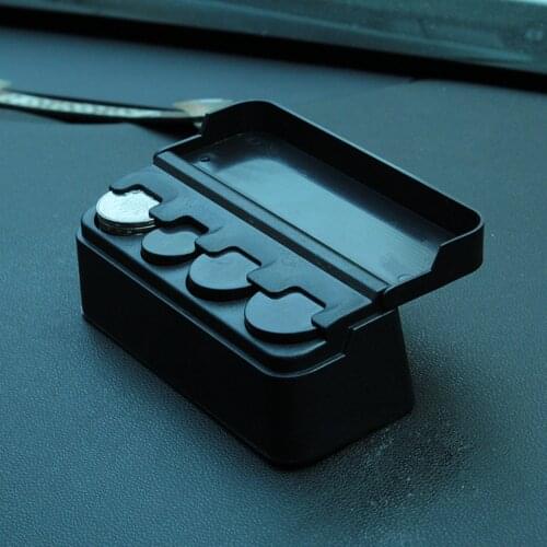 Car Coins Storage Box Interior Accessories Pocket Dashboard Car Organizer Plastic Holder Container Dispenser Coin Holder Case