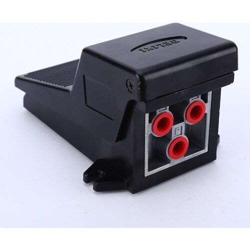 Free Shipping Foot Valve 5 Port Pneumatic Air Manual Foot Valve Pedal Valves 1/4 inch 1/4" BSP 4F210-08L With Lock 2/5 5/2 Way