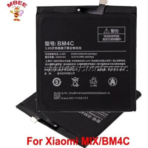 BM4C Battery For Xiaomi MIX Batterie Bateria Accumulator AKKU 4400mAh