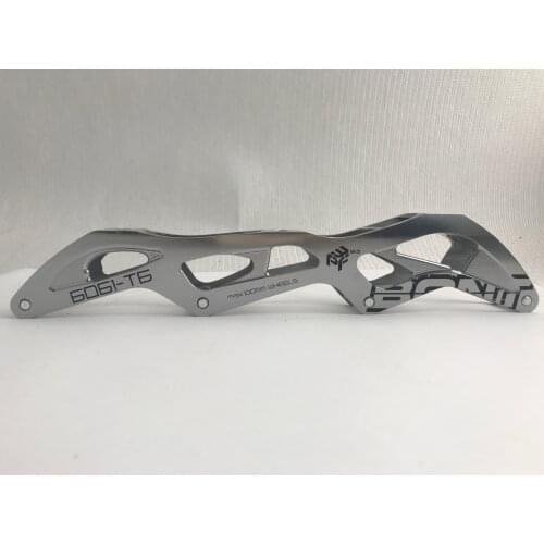 BONT 2PT Alu 6061 12" Silver Inline skate frame Speed skate frame 4x100mm 165-195mm frame
