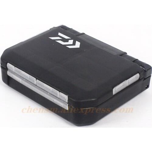 DAIWA Doublex Sided Fishing Tackle Box 12 Compartments Bait Lure Hook Storage Box Fishing Accessories Plastic Storage Case