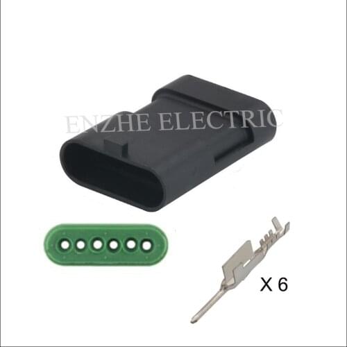 50set 12162261 DJ7061Y-1.5-11 car wire male Harnes cable 6 pin automotive plug Waterproof sheath Include terminal seal