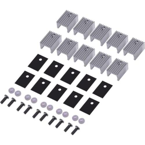 DIY Cooler Aluminum Heatsink Grille Shape Radiator Heat Sink Chip Electronic Heat Sink