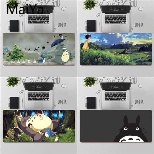 Maiya Top Quality My Neighbor Totoro Anime DIY Design Pattern Game mousepad Free Shipping Large Mouse Pad Keyboards Mat