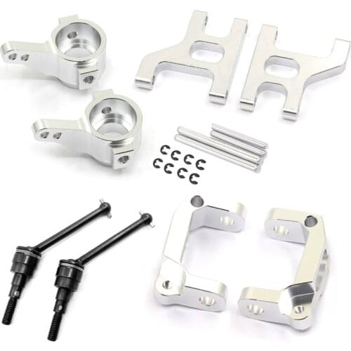 Metal Front Steering Cup C Hub Carrier Suspension Arm Drive Shaft for 1/10 RC Crawler Tamiya CC01 Upgrade Parts