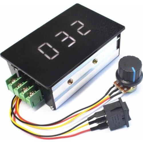 DC motor speed controller Drive module Forward Reversing switch Digital display 6V12V24V36V48V