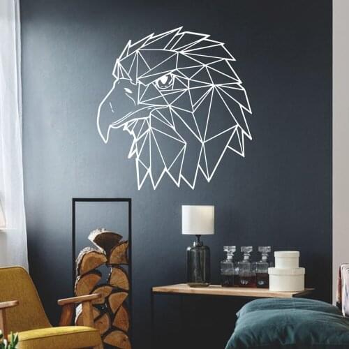 Cartoon Style Hawk Wall Art Sticker Modern Wall Decals Quotes Vinyls Stickers Nursery Kids Room Wall Decor Wall