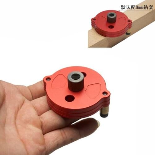 8mm Vertical Hole Jig Wood Dowel Hole Drilling Guide Jig Drill Bit Kit Joinery System Woodworking Drilling Locator