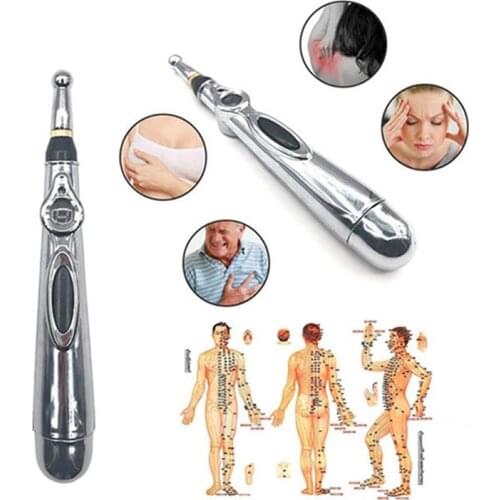 Newst Electronic Acupuncture Pen Electric Meridians Laser Therapy Heal Massage Pen Body Meridian Energy Pen Relief Pain Tools