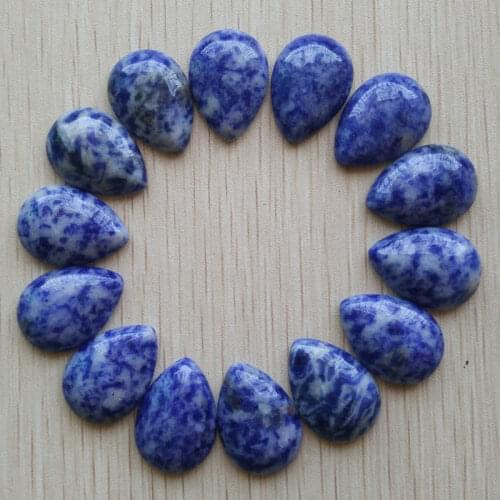 Wholesale 20pcs/lot good quality natural sodalite stone water drop CAB CABOCHON teardrop beads 25x18mm for jewelry making free