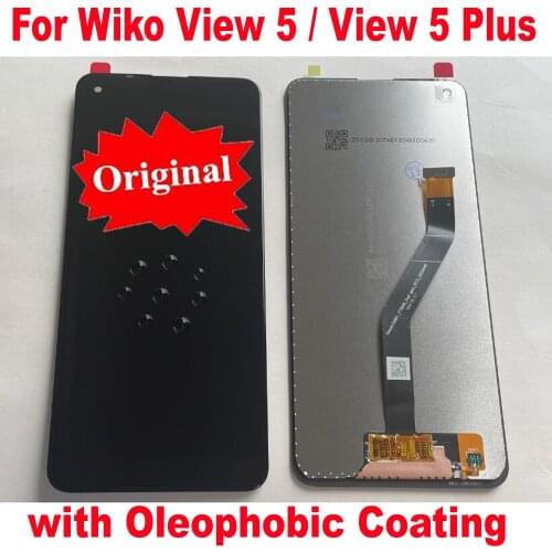 Original Best LCD Display Touch Panel Screen Digitizer Assembly Glass Sensor For Wiko View 5 / View 5 Plus Mobile Pantalla Parts