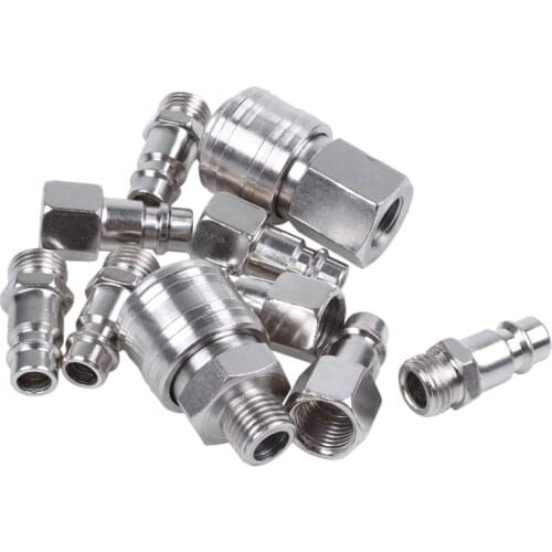 ABSF 10pcs European Form coupling quick connector coupler quick coupler pneumatic fitting compressor pump system Pneumatic coupl