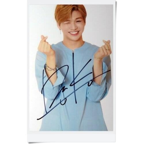 Signed WANNA ONE KANG DANIEL autographed photo TO BE ONE 6 inches freeshipping 092017A