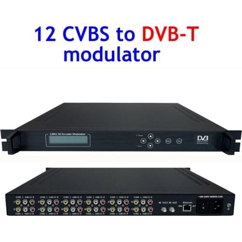 Cvbs AV to DVB-T Modulator CATV RF modulator 12IN1 DVB-T MEPG2/H.264 SD Encodering modulator Module (12AV in, DVB-T out) SC-4236