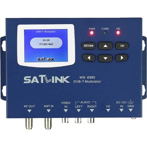 SATLINK WS-6990 1route DVB-T Modulator HD 1080p with AV/HDIM out put