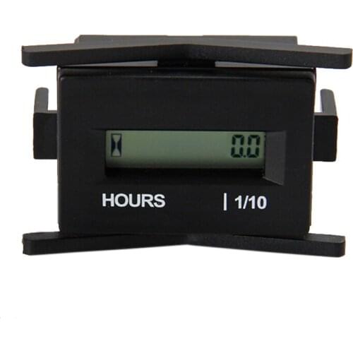 Digital LCD Hour Meter DC 4.5-60V for Motocross ATV Dirt Bike Diesel Gasoline Log Splitter Cutter Truck Snowmobile Boat Jet Ski