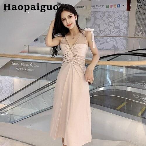 Mesh Patchwork Black Dress Summer 2019 Korean Casual Elegant Ladies Dresses A-Line Pleated Ladies Dresses Plus Size Ropa Mujer