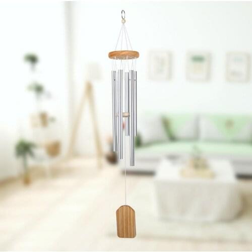 Nordic Aluminum 6 Tubes Wind Chime Bell Balcony Yard Garden Home Hanging Decor WindChime dream catcher room decoration roomdecor