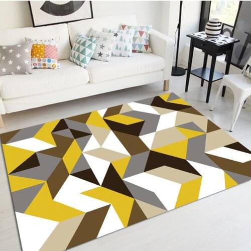 Nordic Geometric Minimalism Area Rug And Carpet For Home Living Room Bedroom Modern Large Anti Slip Floor Bedside Home Door Mat