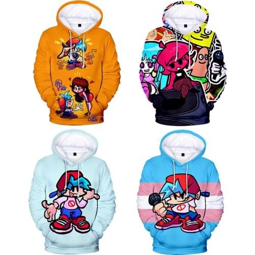 Game of Friday Night Funkin Hoodies 3D Sweatshirt Long Sleeve Casual Men Hoodie Cosplay Costume Sweatshirt Streetwear Top