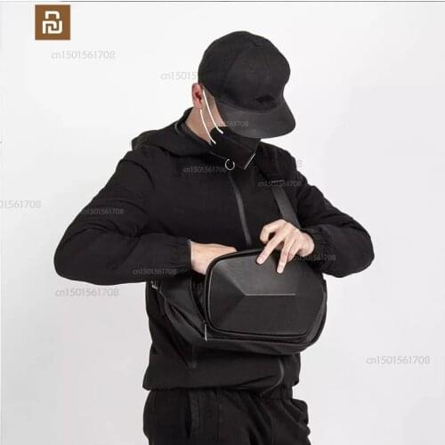 Youpin polyhedron messenger bag backpack mens anti-theft shoulder messenger bag mens waterproof short trip mi hong chest bag