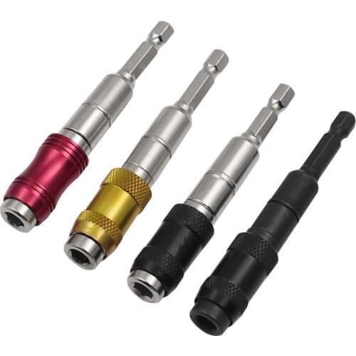 1/4"Hex Magnetic Screw Drill Tip Drill Screw Tool Quick Change Locking Bit Holder Guide Drill Bit Screwdriver Pivot
