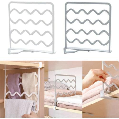 1PC Closet Shelf Divider Durable Organizer Clamp for Kitchen Cabinets Libraries