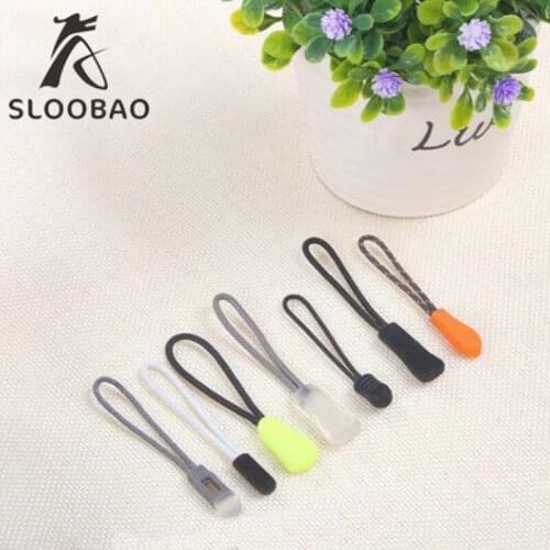 1000pcs/pack Pack Cord Zipper Pull Strap Lariat Black Camping Molle Tactical Backpack Apparel Accessories Canvas School Bag