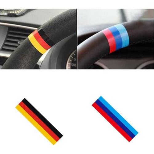 2pcs Car Steering Wheel Racing Grills Strip Sticker For BMW E38 E39 E46 E53 E60 E61 E64 E70 E71 E85 E87 E90 E83 F10 F30 F20 F35