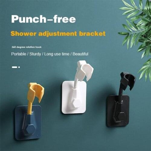 360° Adjustable Bathroom Shower Head Holder Wall Mounted Hand Shower Holder Shower Brackets Bathroom Accessories