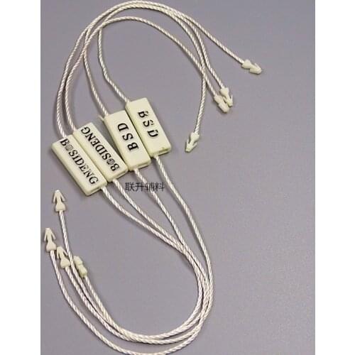 5000pcs/PACK 15MM Plastic seal Tag For hang tag with string Rope tag Square shape for clothese bags