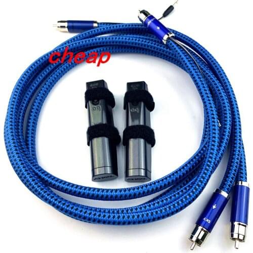 Free shipping pair Cheap--Hi-End SKY RCA Interconnect Audio Cables with 72V DBS
