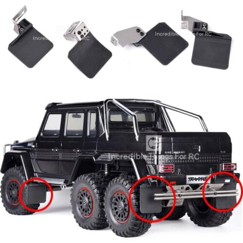 GRC Front Rear Rubber Fender Mudguard With Metal Bracket for TRAXXAS 1/10 TRX4 G500 82096-4 TRX6 6X6 G63 88096-4 Crawler Car