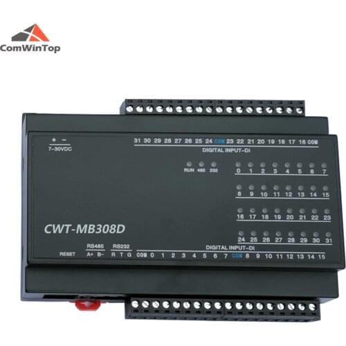CWT-MB308D 32DI 32-Channel Digital Input RS485 Modbus Rtu Acquisition Io Module with 2500V Lightning protection
