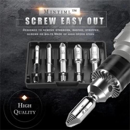 Screw Extractor HHS Double Ended Broken Screw Easily Take Out Drill Bit Set Speed Out Bolt Extractor Remover Tools Mintiml