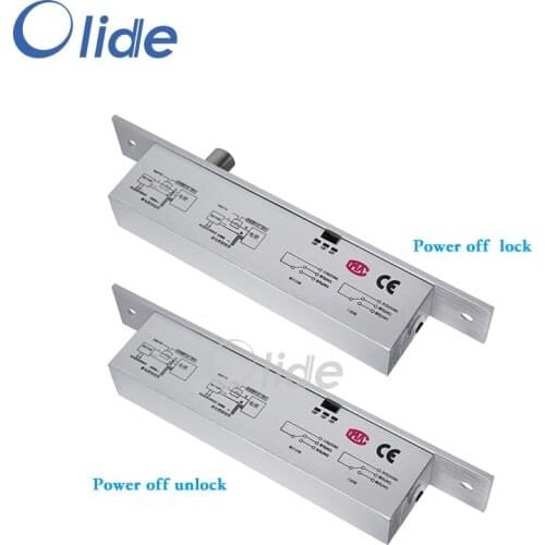 DC12V/DC24V Door Electric Lock For Access Control System Lock Delay Time Is Adjustable,Auto Door Electric Lock