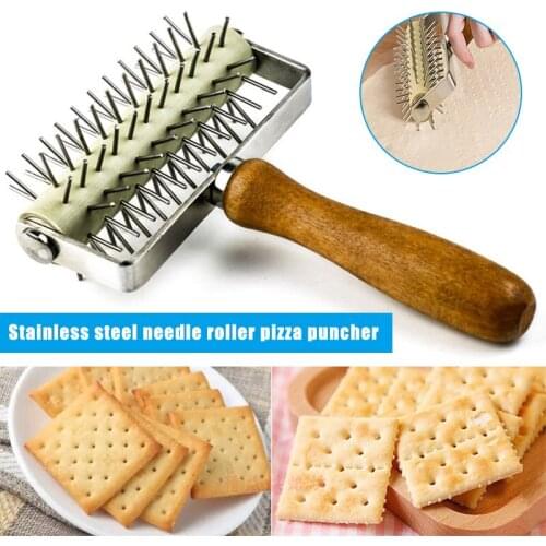 Hot Sale Dough Spike Roller Wheel Bread Pie Pizza Pasta Hole Maker DIY Tool Kitchen Tools Gadgets Kitchen,Dining Home Garden