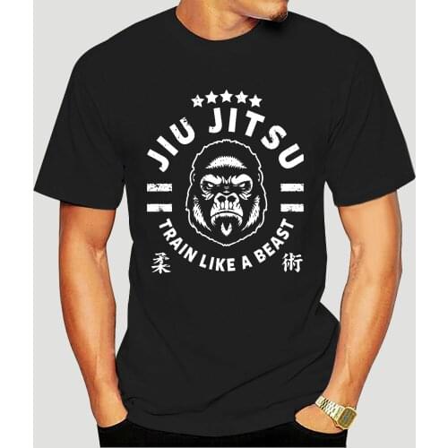 Cum JIU JITSU - TRAIN LIKE A BEAST New T Shirt T-shirts For Men Cotton Crewneck 3XL Short Sleeve Funny T-shirts Eu Size