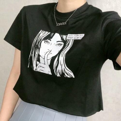 Brandy T Shirt Women 2021 Summer Y2k Melville Cotton Black Clothes Aesthetic Graphic T-shirt Female NEW York Short Sleeve tees