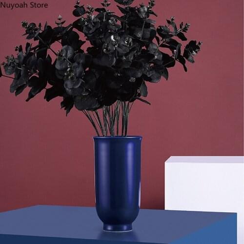 European Style Simple Ceramic Vase Art Dried Flower Flower Arrangement Accessories Desktop Vase Home Decoration Accessories