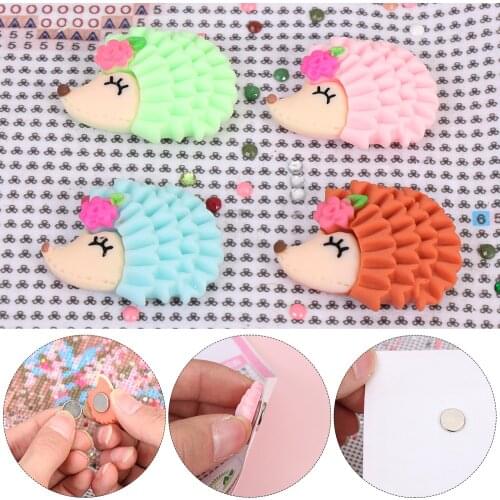 Hedgehog Magnet Cover Minder Diamond Painting Cover Paper Holder Frame DIY crafts Creative Cross Stitch Accessory Fridge Magnet