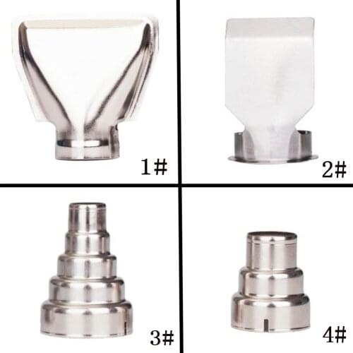 4pcs/lot Heat Gun Nozzles Stainless Steel Electric Kit Accessories DIY Industrial Hot Air Gun Tools Shrink Wrap